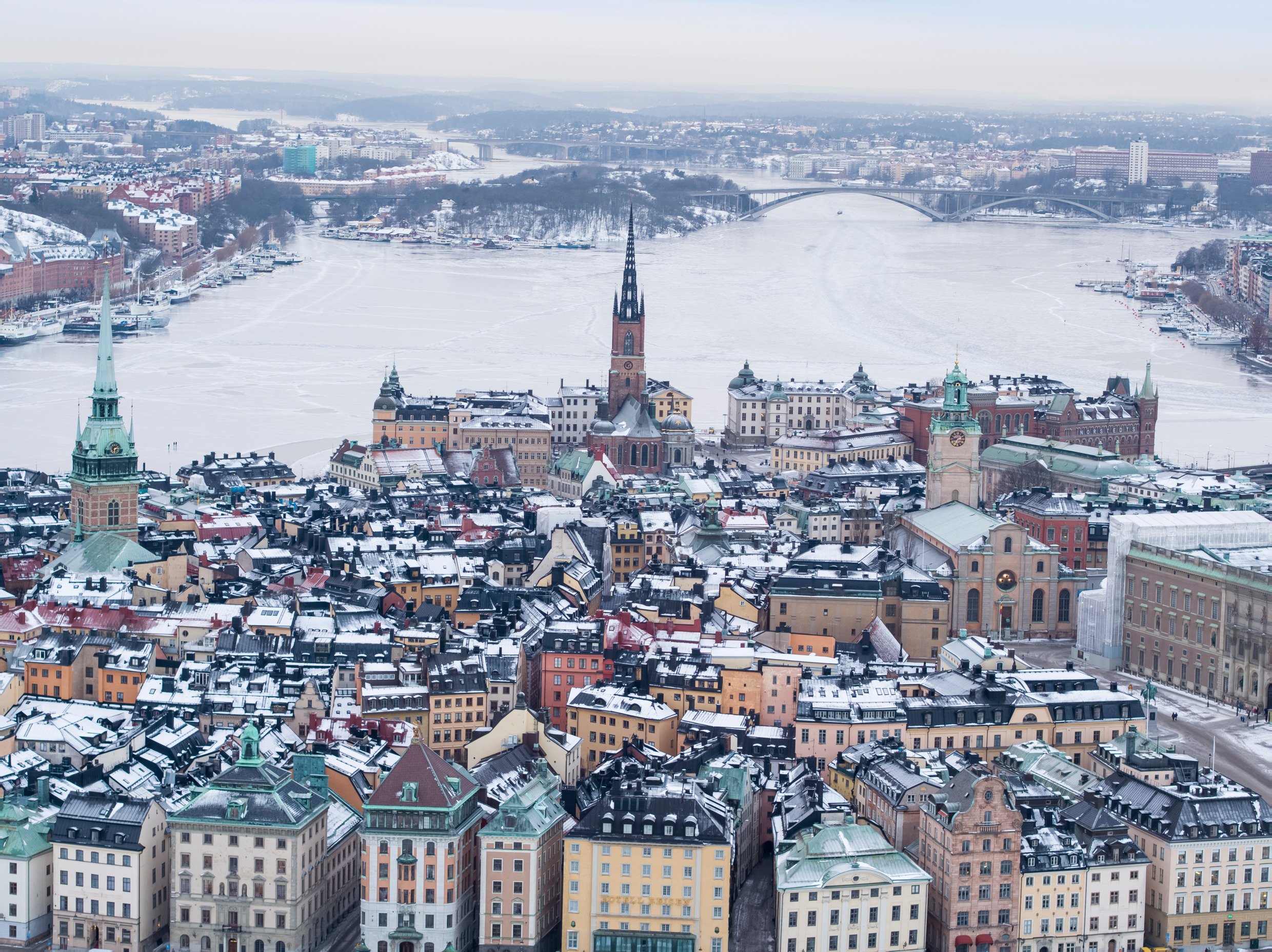 Stockholm sous la neige.