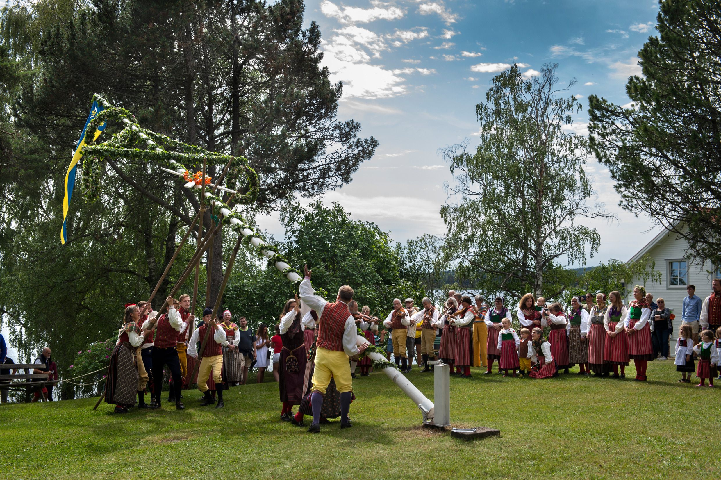 Midsommarfirande i Dalarna