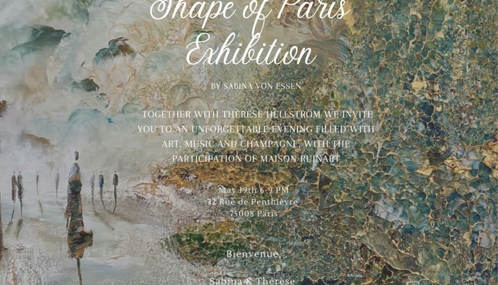 Invitation exposition shape of paris