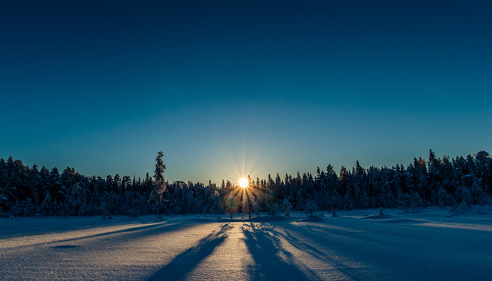 Winter sunset