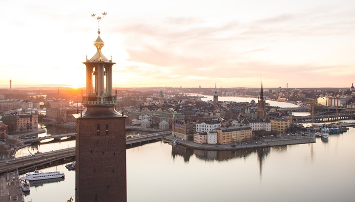 View over Stockholm City Hall