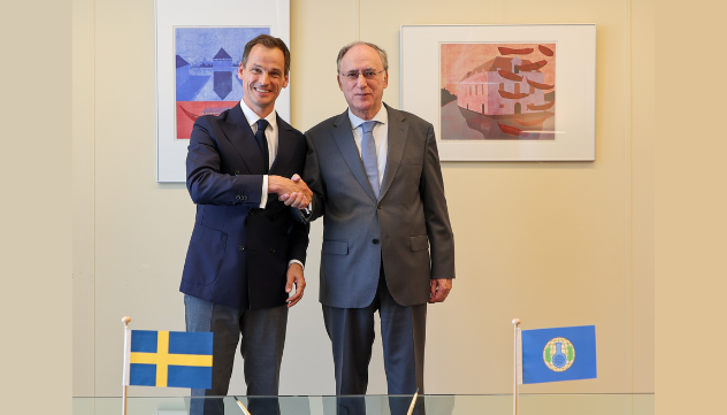 DG Arias and Ambassador Oljelund