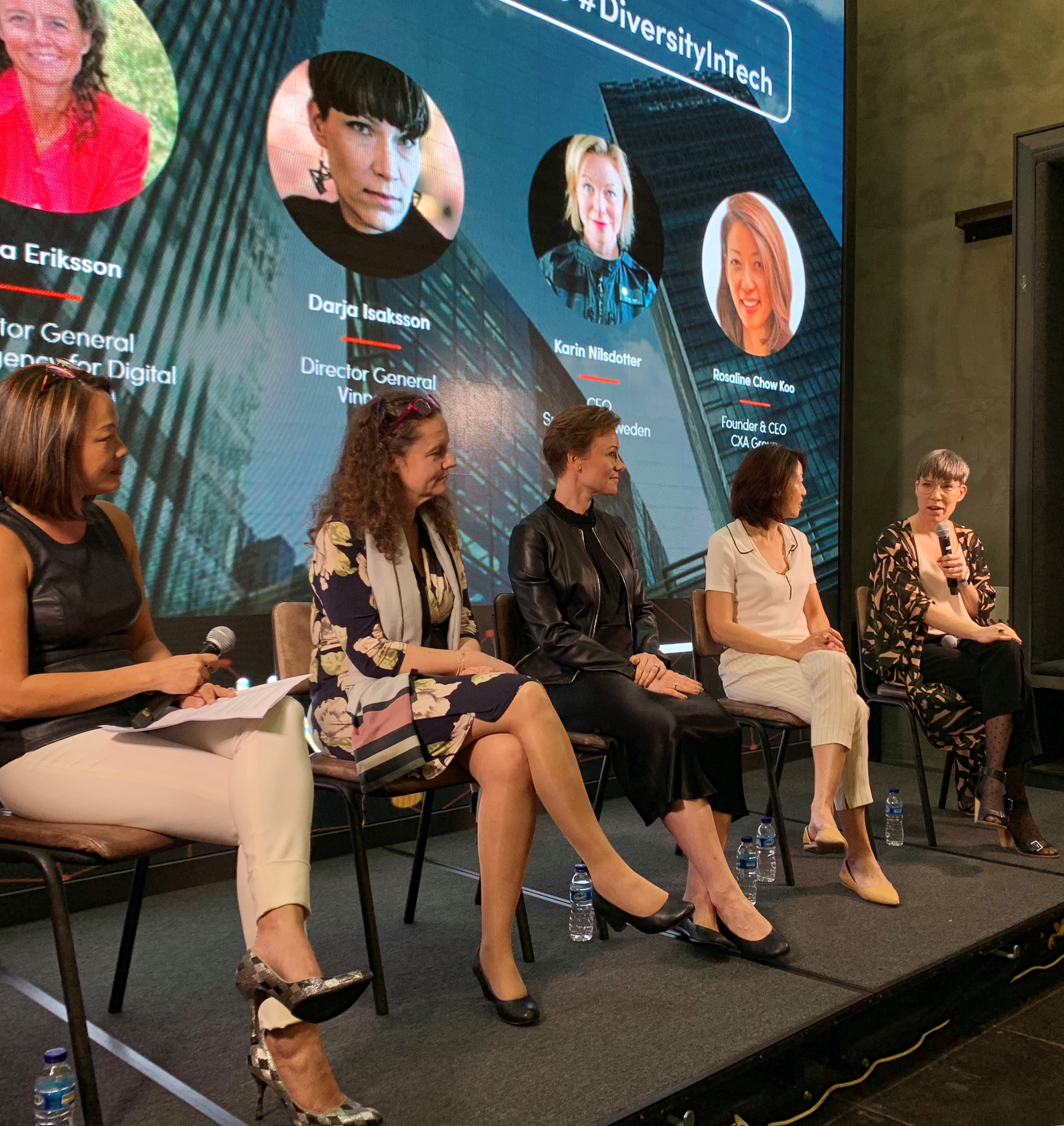 From left: Ms. SzeKi Sim, Anna Eriksson, Karin Nilsdotter, Rosaline Chow, and Darja Nilsdotter