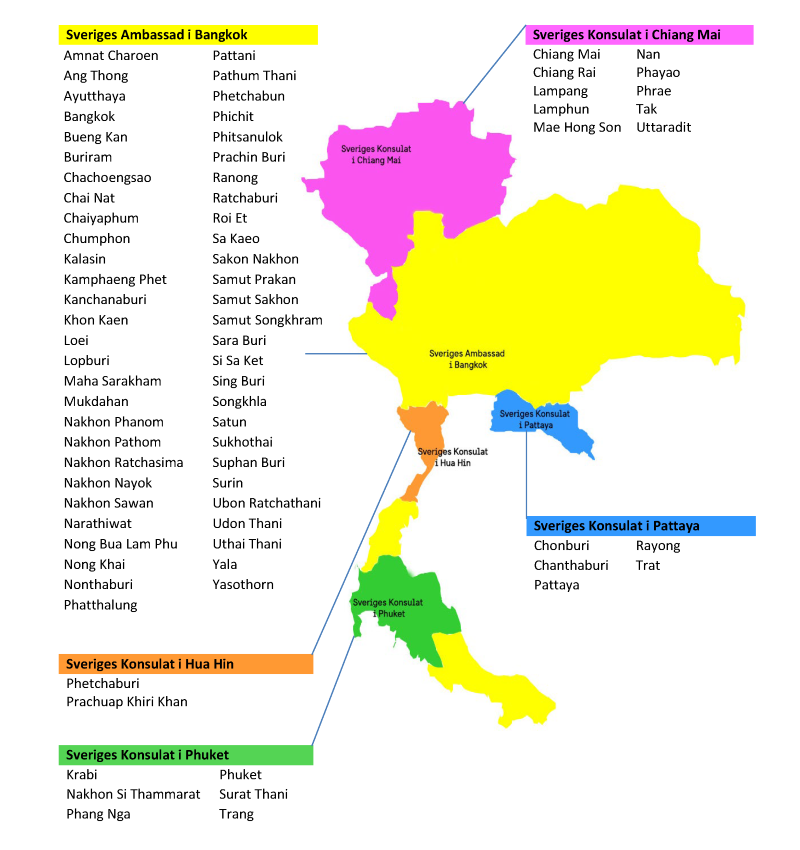 Map of Thailand