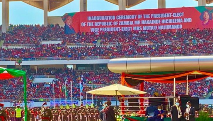 Zambia Inauguration Day in Heroes Stadium, Lusaka, 24 October 2021